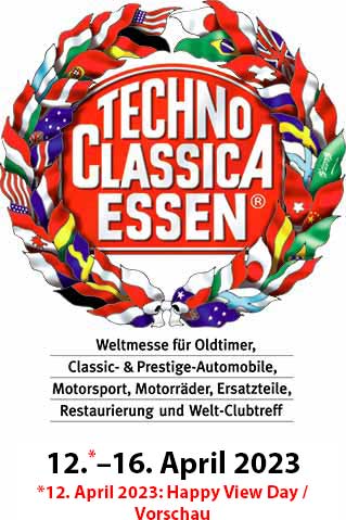 TECHNO CLASSICA Essen 2023 - 12. - 16. April 2023